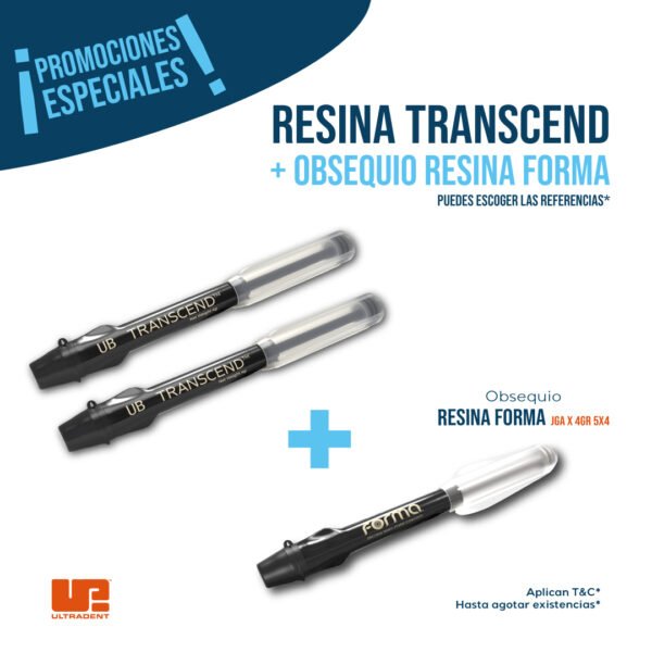 RESINA TRANSCEND + OBSEQUIO RESINA FORMA