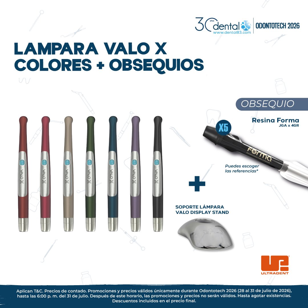 LÁMPARA VALO X COLORS + OBSEQUIO RESINA FORMA + SOPORTE